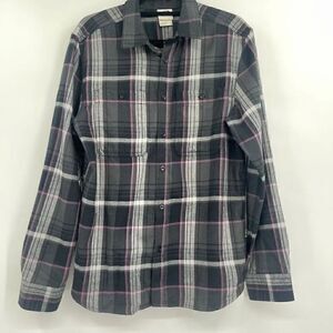 The North Face Fawn Grey Arroyo Flannel Casual Button-Down Shirt Size Medium